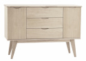 Sideboard \'Filippa\' 122x85cm - Ek/Vitpigmenterad