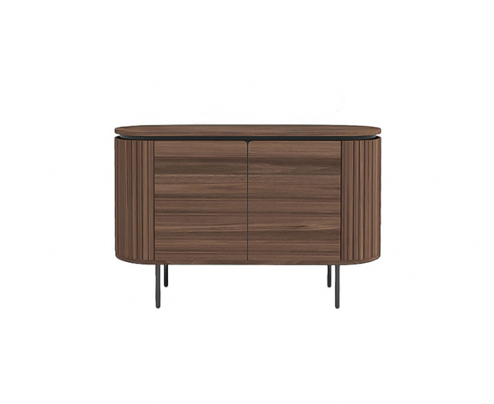 Sideboard \'Kärra\' - Valnöt/Svart i gruppen Kampanj / Möbler / Hyllor & Förvaring hos Reforma (2374-walnut-svart)