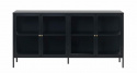 Sideboard \'Hagavik\' 4 sektioner - Svart/Mässing