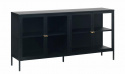 Sideboard \'Hagavik\' 4 sektioner - Svart/Mässing