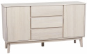 Sideboard \'Yumi\' 152x84cm - Vitpigmenterad Ek