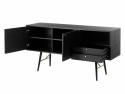 Sideboard \'Lux\' - Svart/Mässing