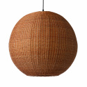 Taklampa \'Ball\' - Bambu/Orange