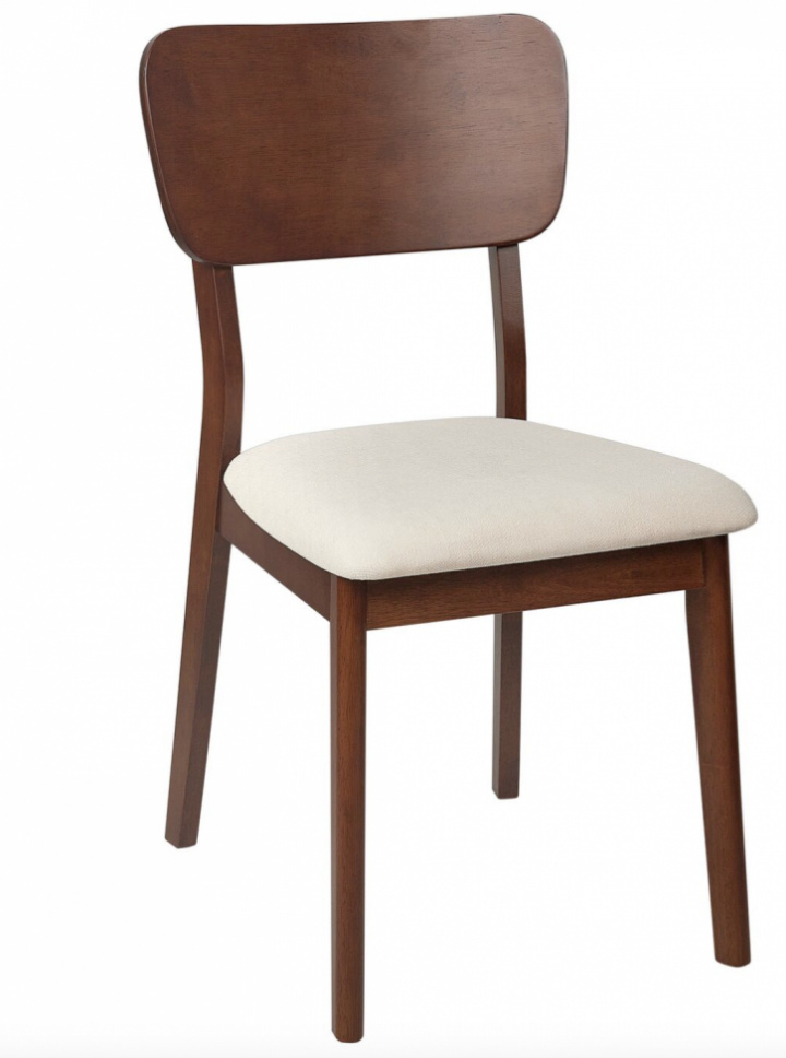 Stol \'Larvik\' - Valnöt/beige i gruppen Möbler / Sittmöbler / Stolar hos Reforma (WS-ND002-walnut-beige)