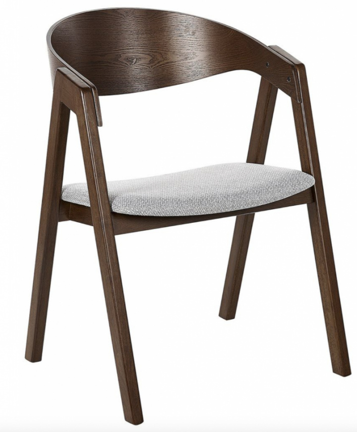 Stol \'Voss\' - Valnöt/Grå i gruppen Möbler / Sittmöbler / Stolar hos Reforma (WS-ND006-walnut-grey)